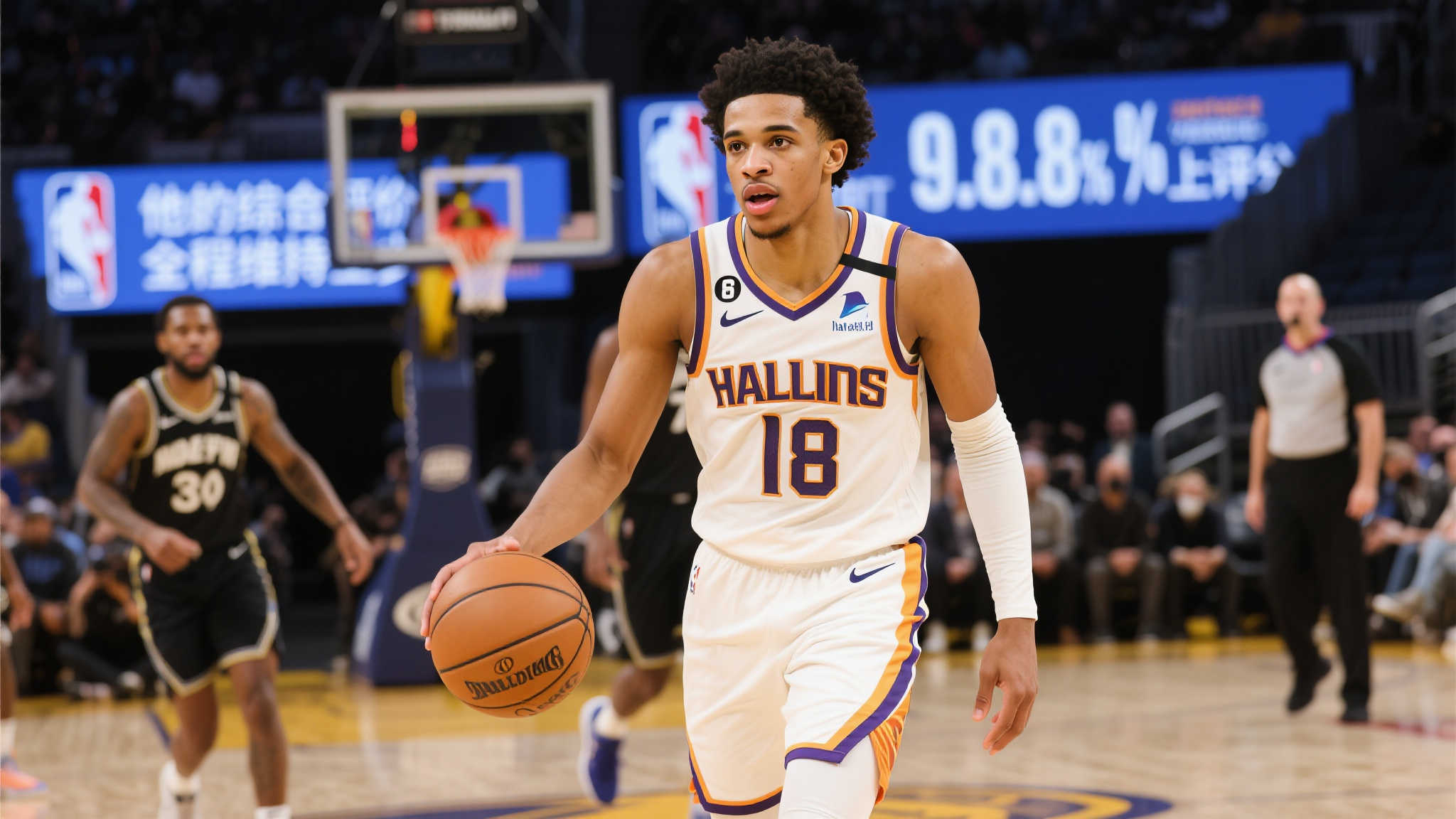 哈利伯顿伤退遗憾离场，稳定发挥仍获高分9.8+